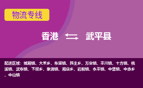 武平到香港专线物流公司，武平到香港国际货运公司-优时通物流