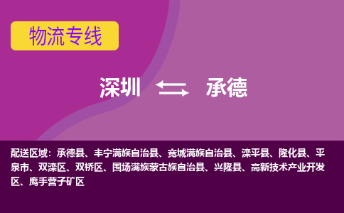 深圳到承德航空货运-深圳至承德空运公司