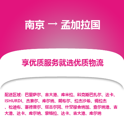 孟加拉国市到南京物流专线-孟加拉国到南京货运公司推出“全境特快送”服务