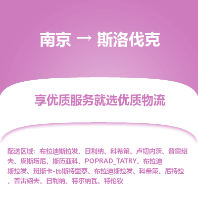 斯洛伐克市到南京物流专线-斯洛伐克到南京货运公司推出“全境特快送”服务